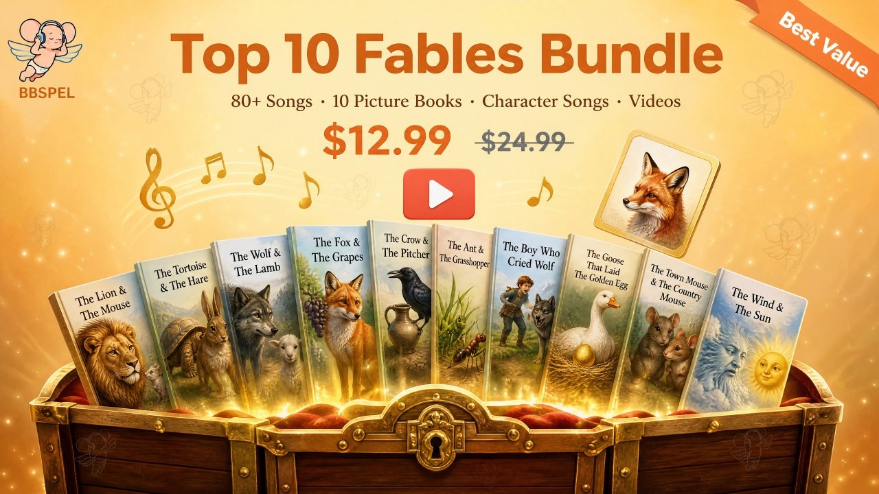 ¥89 Top 10 Bundle — 80+ Songs · 10 Books · Character Songs · Videos